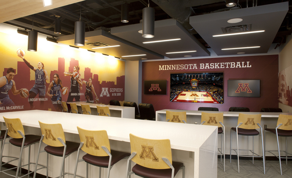 Womens' Basketball Players' Area