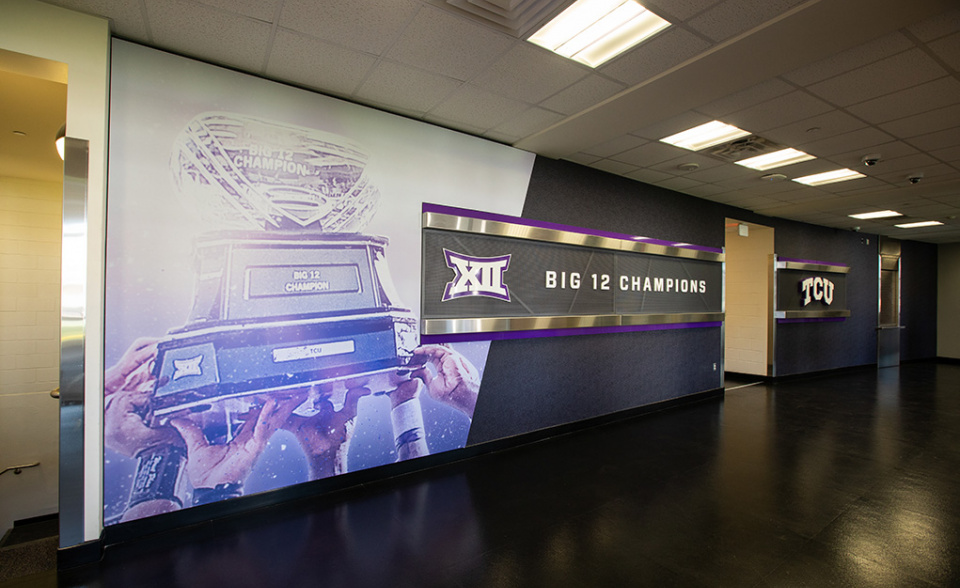 TCU Football Locker Room
