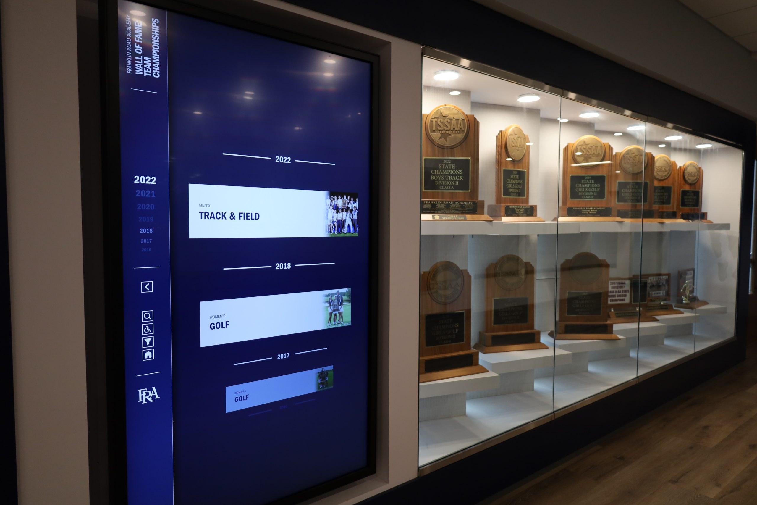 FRA Digital Hall of Fame Screen