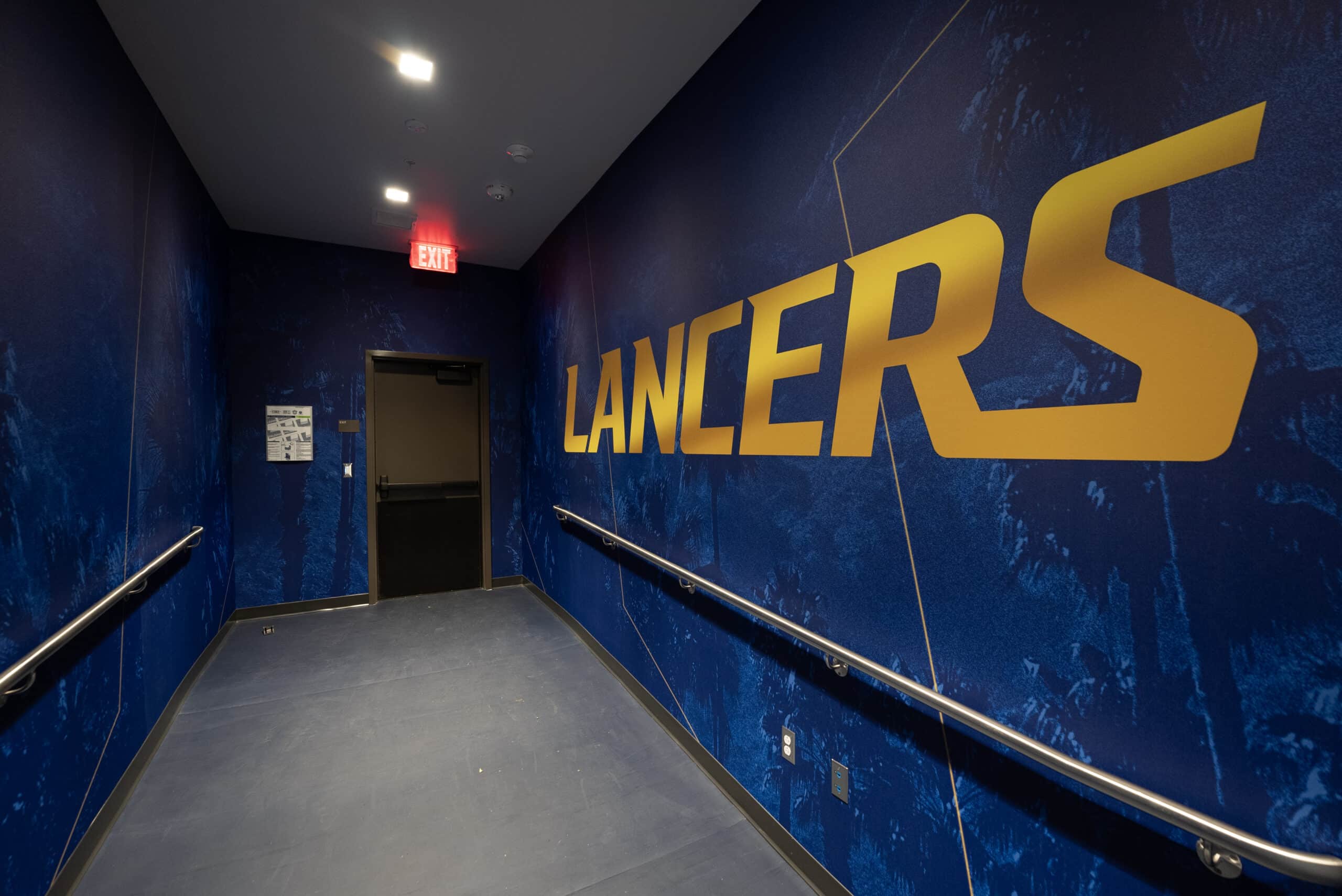 CBU Lancer Hallway Graphic